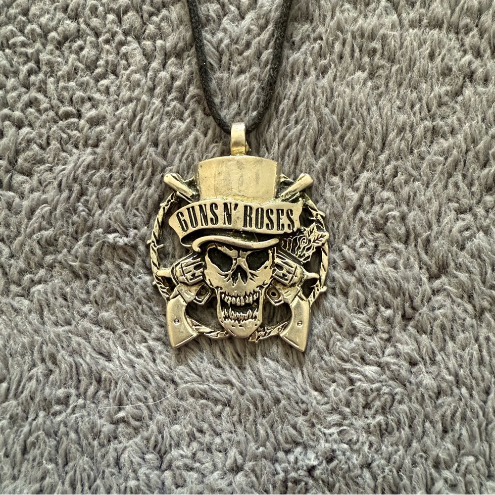 Guns N' Roses Skull Steel Adjustable Necklace Unisex